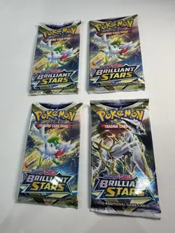 Pokemon TCG: Brilliant Stars bundle- 4 sealed booster packs - Image 1
