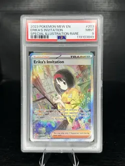 Pokemon TCG Erika's Invitation SV 151 SIR 203/165 Holo English PSA 9 - Image 1