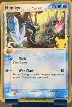 The Pokemon Company Mimikyu Delta Species SWSH136 Promo Holo SWSH HP70 - Image 1