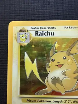 Raichu 14/62 Fossil Set Holo Rare Pokemon TCG MP - Image 3