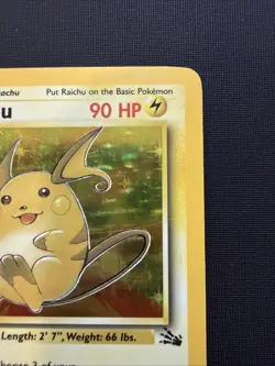 Raichu 14/62 Fossil Set Holo Rare Pokemon TCG MP - Image 4
