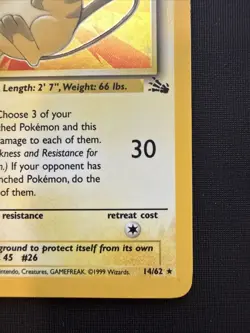 Raichu 14/62 Fossil Set Holo Rare Pokemon TCG MP - Image 5