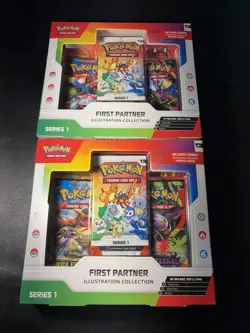 Pokemon First Partner Illustration Box Series 1 New Sealed Lot (2 Boxes) - Image 1