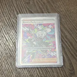 Pokemon TCG Roxie's Performance Trainer-Supporter Full Art Holo Rare (English) - Image 1