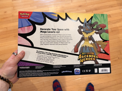 Pokemon Ascended Heroes Premium Poster Collection Mega Lucario - NEW/SEALED - Image 2