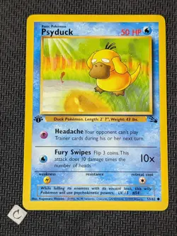 Psyduck 53/62 - Fossil 1st Edition Common Pokemon TCG NM - Image 1