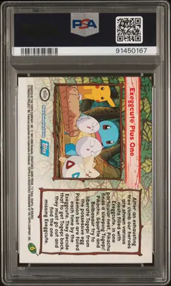 Topps Pokemon The Movie 2000 Exeggcute Plus One #6 PSA 4 - Image 2
