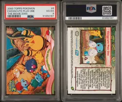 Topps Pokemon The Movie 2000 Exeggcute Plus One #6 PSA 4 - Image 3