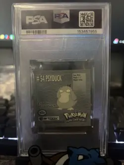 VINTAGE 1999 POKEMON Sticker Series 1 Psyduck- PSA 7 - Image 2