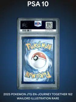 Wailord PSA 10 Pokemon Journey Together Illustration Rare #162/159 GEM MINT - Image 4