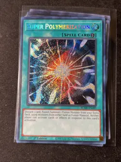 Yugioh - Super Polymerization - BLMR-EN089 - Secret rare NM 1st Ed - Image 1