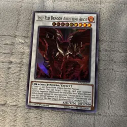 Hot Red Dragon Archfiend Abyss DUPO-EN057 1st Edition Ultra Rare VLP - Image 1