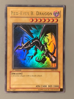 yugioh Red-Eyes B. Dragon SDJ-001 Ultra Rare 1st Edition near mint - Image 2