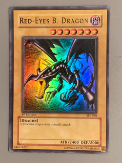 yugioh Red-Eyes B. Dragon SDJ-001 Ultra Rare 1st Edition near mint - Image 3