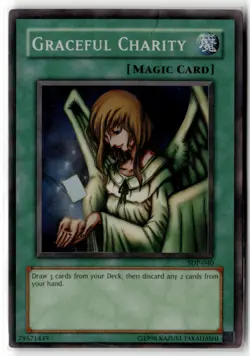 Graceful Charity SDP-040 Unlimited Super Rare Yu-Gi-Oh TCG HP - Image 1