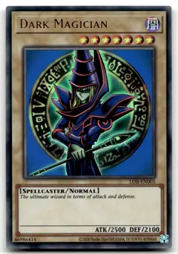 Dark Magician LOB-EN005 Unlimited Ultra Rare Yu-Gi-Oh TCG MP - Image 1