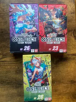 One Piece Starter Deck Lot ST-23 ST-26 ST-28 Shanks Luffy Yamato Op11 PackSealed - Image 1