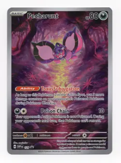 Pecharunt SVP 129 Black Star Promo Holo Rare Pokemon TCG Card - Image 1