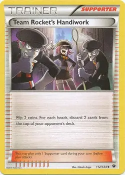 Team Rocket's Handiwork 112/124 Uncommon - Pokemon XY Fates Collide Card - Image 1