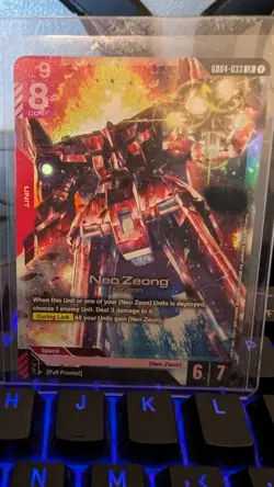 Gundam Card Game Phantom Aria Neo Zeong GD04-033 Legend Rare LR NM - Image 1