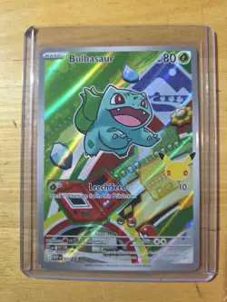 Pokemon Bulbasaur Holo Stamped MEP 037 Basic 80 HP 2026 Card - Image 1