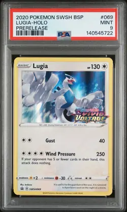 Pokemon Lugia - (Prerelease) SWSH069 SWSH: Sword & Shield Promo Cards Holo PSA 9 - Image 1