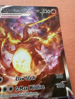 Pokemon TCG Charizard VMAX SWSH261 Promo Card Has Big Crease Damaged - Image 3