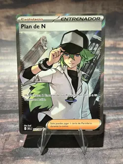 N's Plan 163/086 Ultra Rare Sv: Black Bolt Spanish Pokemon Card - Image 1
