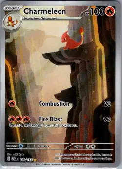 Charmeleon 169/165 SV: Scarlet & Violet 151 - Pokemon Card - NM - Image 1