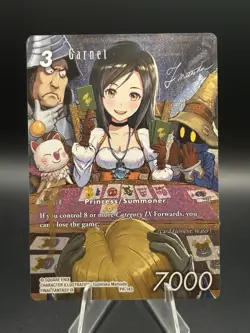 Final Fantasy FF TCG card PR-143 Garnet Full Art FOIL English Signed - Image 1