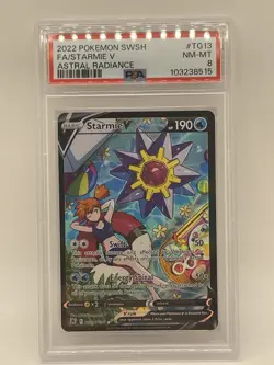 Pokemon Starmie V PSA 8 NM-Mint TG13/TG30 Astral Radiance Trainer Gallery TG13 - Image 1
