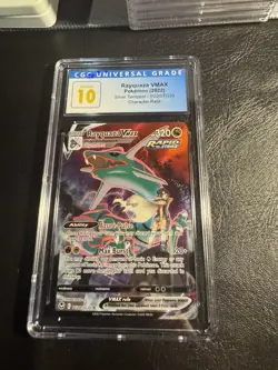Rayquaza VMAX Pokemon (2022) Silver Tempest - TG20/TG30 PRISTINE 10 old label - Image 1
