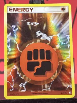Fighting Energy 110/110 Holon Phantoms Pokemon TCG Reverse Holo Rare 2006 LP - Image 3