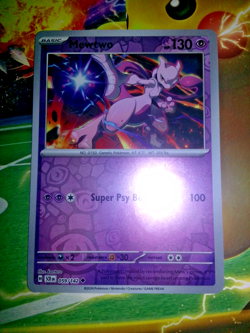 Mewtwo 059/142 Uncommon Reverse Holo - Stellar Crown Pokemon TCG 2024 Mint - Image 1