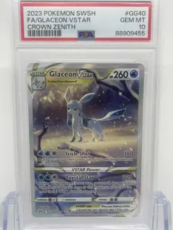 Pokemon Swsh GLACEON VSTAR Crown Zenith Full Art GG40/GG70 PSA 10 💎 GEM MINT - Image 2