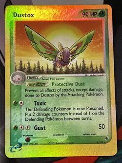 Pokemon DUSTOX 6/109 REVERSE HOLO RUBY AND SAPPHIRE NM - Image 2