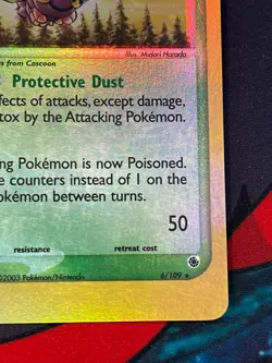 Pokemon DUSTOX 6/109 REVERSE HOLO RUBY AND SAPPHIRE NM - Image 5