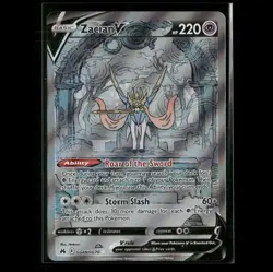 Zacian V GG48/GG70 Crown Zenith: Galarian Gallery NM Pokemon - Image 1