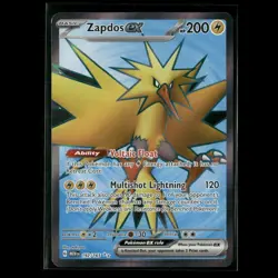 Zapdos ex 192/165 SV: Scarlet & Violet 151 NM Pokemon - Image 1