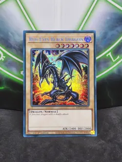 Yugioh Red-Eyes Black Dragon MP22-EN267 Prismatic Secret Rare 1st Edition NM - Image 1