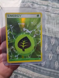 Pokemon TCG Grass Energy 105/110 Holo Rare Holon Phantoms lp Condition - Image 1
