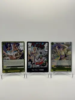 One Piece Card Lot DON Sanji Zoro Kikunojo Reject OP06 Rare NM - Image 1