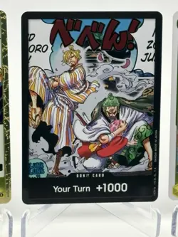 One Piece Card Lot DON Sanji Zoro Kikunojo Reject OP06 Rare NM - Image 4
