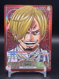 Sanji Alternate Art Leader PRB01-001 Premium Booster -The Best One Piece NM - Image 1