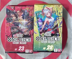 One Piece TCG Starter Deck Yamato ST28, Shanks ST23 🔥 New/Sealed With OP-11 Inc - Image 1