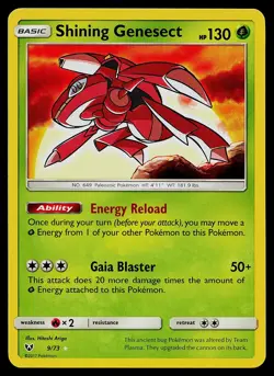 Pokemon Card - Shining Genesect Shining Legends 9/73 Rare Shining - Image 1