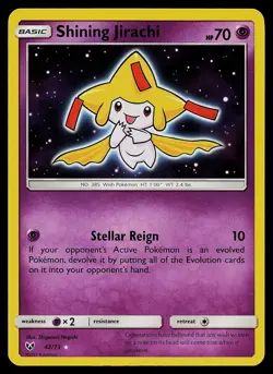 Pokemon Card - Shining Jirachi Shining Legends 42/73 Rare Shining - Image 1
