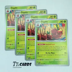 Dipplin 018/167 x4 Playset 4x Pokemon SV Twilight Masquerade TWM - 4 Card Set - Image 1