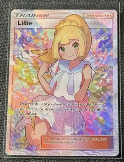 Pokemon Lillie Full Art Ultra Rare Foil Trainer SM-Ultra Prism 151/156 Card - Image 1