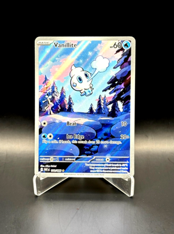 Pokemon TCG Vanillite S&V: White Flare 111/086 Rare Illustration Holo Card - Image 1